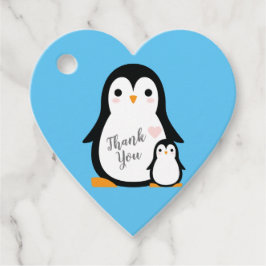Penguin Baby shower Bedankjes Labels