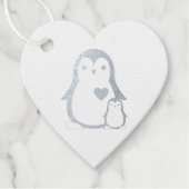 Penguin Baby shower Bedankjes Labels (Voorkant)