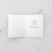 Penguin Baby shower Bedankkaart (Binnen)