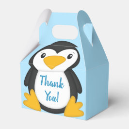 Penguin Baby shower Blue Bedankdoosjes