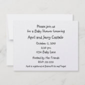 Penguin Baby shower Boy Kaart (Achterkant)