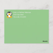 Penguin Baby shower Briefkaart (Achterkant)