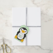 Penguin Baby shower Cadeaulabel (Met Touw)