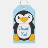 Penguin Baby shower Cadeaulabel (Voorkant)
