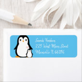 Penguin Baby shower Etiket (Insitu)