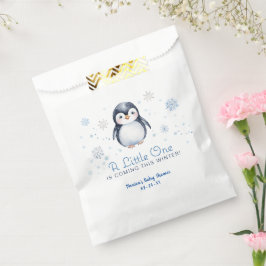 Penguin Baby shower Favoriet Bag – Winter Bedankzakje