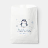 Penguin Baby shower Favoriet Bag – Winter Bedankzakje (Voorkant)