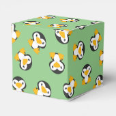 Penguin Baby shower Green Bedankdoosjes (Achterkant)