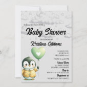 Penguin Baby shower Kaart (Voorkant)