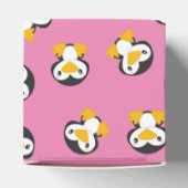 Penguin Baby shower Pink Girl Bedankdoosjes (Bovenkant)