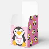 Penguin Baby shower Pink Girl Bedankdoosjes (Geopend)