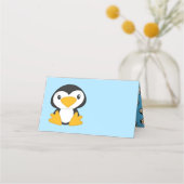 Penguin Baby shower Plaatskaartje (Voorkant)