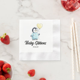 Penguin Baby shower servetten