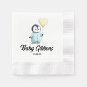 Penguin Baby shower servetten (Voorkant)