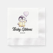 Penguin Baby shower servetten (Voorkant)