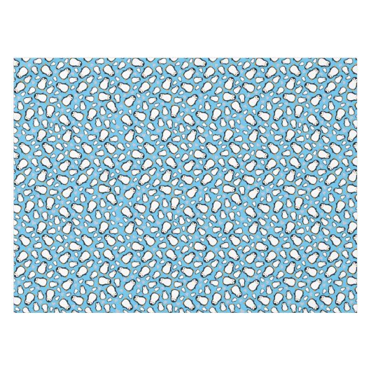 Penguin Baby shower Tafelkleed (Voorkant (Horizontaal))