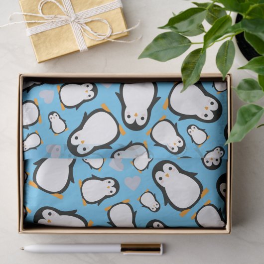 Penguin Baby shower Tissuepapier (Geschenk)