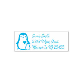 Penguin Baby shower Zelfinktende Stempel