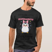 Penguin Back Off I Have A Crazy Granddaughter She  T-shirt (Voorkant)