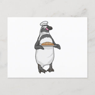 Penguin Baker Bread Briefkaart