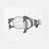 Penguin Baker Bread Fleece Deken (Voorkant (Horizontaal))