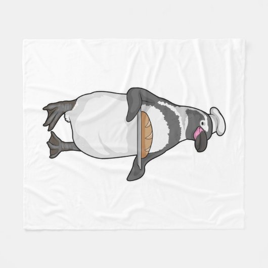Penguin Baker Bread Fleece Deken (Voorkant (Horizontaal))