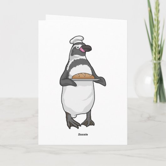 Penguin Baker Bread Kaart (Achterkant)