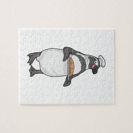 Penguin Baker Bread Legpuzzel (Horizontaal)