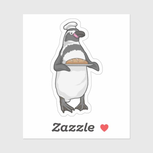 Penguin Baker Bread Sticker (Vel)