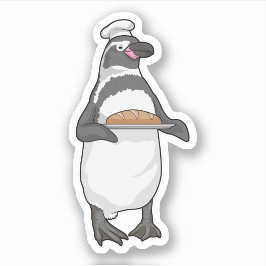 Penguin Baker Bread Sticker (Voorkant)