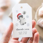 Penguin ballon 1e verjaardag - Dank u Cadeaulabel