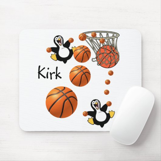 Penguin Basketball Muismat! Muismat (Met muis)