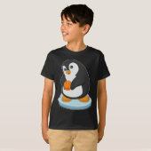 Penguin Basketbalspeler Basketbal T-shirt (Voorkant volledig)