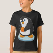 Penguin Basketbalspeler Basketbal T-shirt (Voorkant)