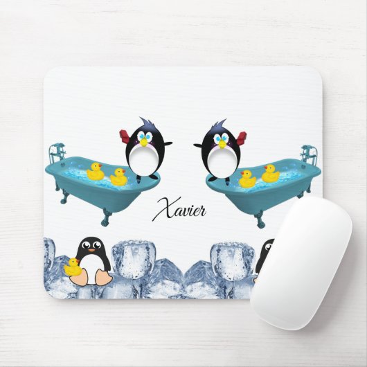 Penguin Bathtub Muismat! Muismat (Met muis)