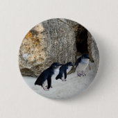 Penguin Beach House Ronde Button 5,7 Cm (Voorkant)