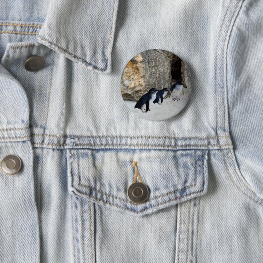 Penguin Beach House Ronde Button 5,7 Cm (In situ)