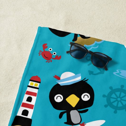 Penguin Beach Towel Strandlaken (In situ)