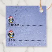 Penguin  bedankjes labels (Achterkant)