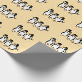 Penguin Best Friends Afstuderen Cadeaupapier (Hoek)