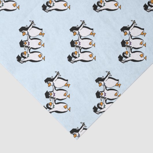 Penguin Best Friends Afstuderen Tissuepapier (Detail)