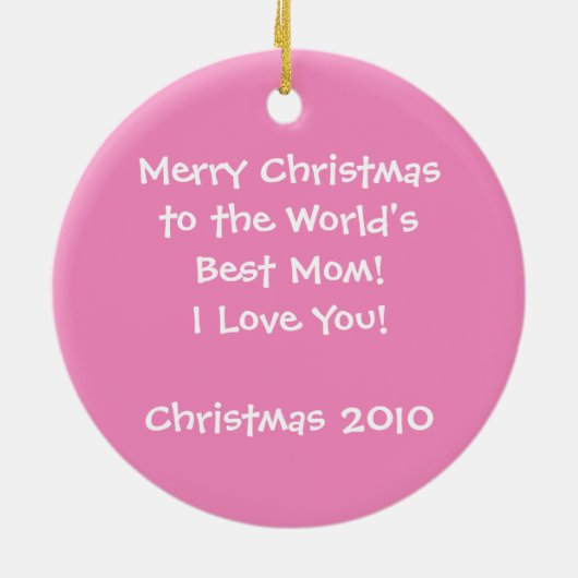 Penguin Best Mam Photo Keepomwille Ornament (Achterkant)