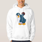 Penguin bij Bowling met Bowling-bal Hoodie (Voorkant)