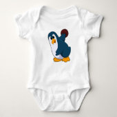 Penguin bij Bowling met Bowling-bal Romper (Voorkant)