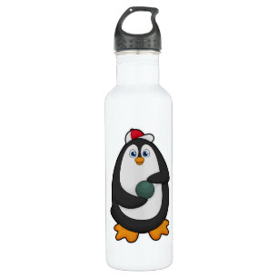 Penguin bij Bowling met Bowling-bal Waterfles