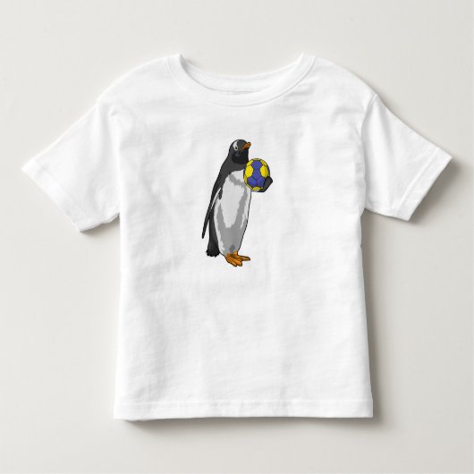 Penguin bij Handball Sports Kinder Shirts (Voorkant)
