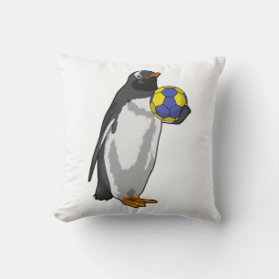 Penguin bij Handball Sports Kussen