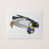 Penguin bij Handball Sports Legpuzzel (Horizontaal)