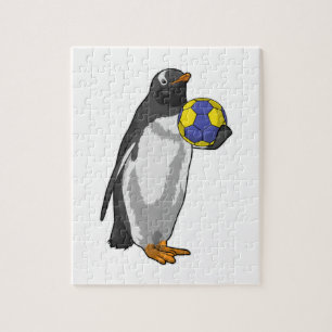 Penguin bij Handball Sports Legpuzzel