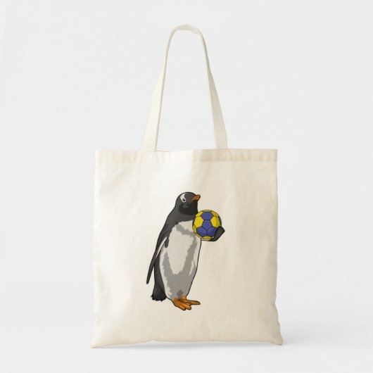 Penguin bij Handball Sports Tote Bag (Voorkant)